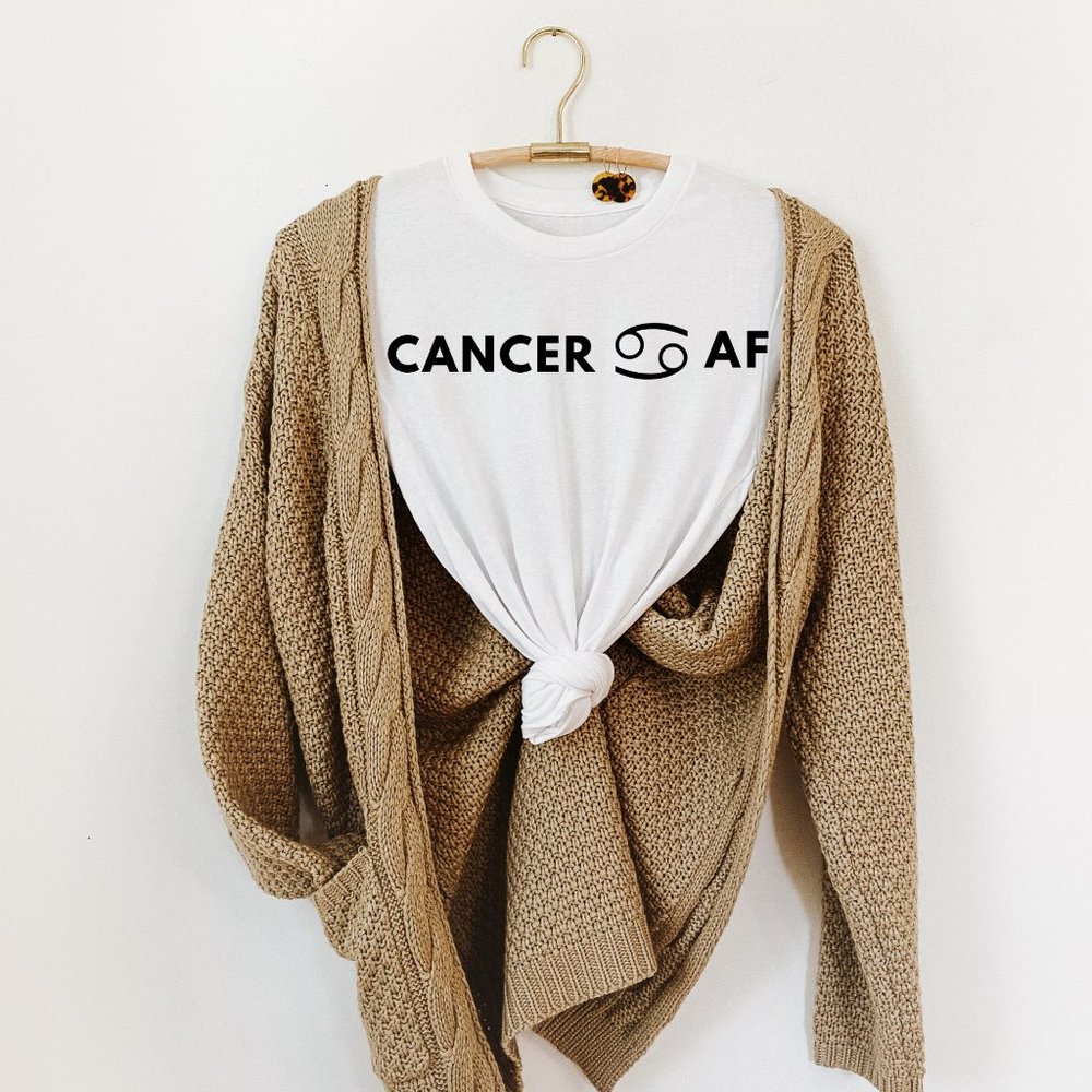 Cancer af astrology zodiac graphic t shirt unisex